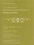 A Scientific Symposium in Memory of Frederick Seitz by The Rockefeller University