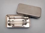 Hypodermic Syringe in Metal Case