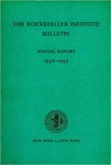 1956-1957 ANNUAL REPORT by The Rockefeller University