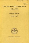 1957-1958 ANNUAL REPORT by The Rockefeller University