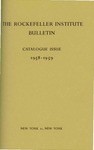 1958-1959 CATALOGUE by The Rockefeller University