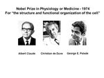 The Nobel Prize in Physiology or Medicine 1974 by Unknown
