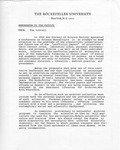 Memorandum To The Faculty, 1973