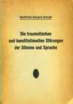 Die traumatischen und Konstitutionellen Störungen der Stimme und Sprache by Gottfried Arnold