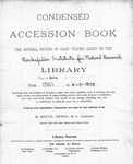 LIBRARY ACCESSION BOOK by The Rockefeller Archive Center