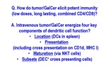 Tumor/GalCer