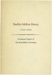Barklie McKee Henry, 1902-1966
