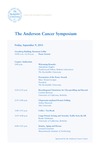 ANDERSON CANCER SYMPOSIUM by The Rockefeller University