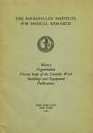 DESCRIPTIVE PAMPHLET, 1937 by The Rockefeller University