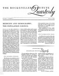 The Rockefeller Institute Quarterly 1957, vol.1, no.1