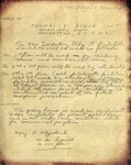 Handwritten draft letter from President Detlev Bronk to Thomas Burke by The Rockefeller Archive Center