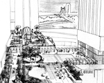 Sketch of the Peggy Rockefeller Plaza by Thomas Balsley & Associates