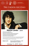 Maxim Lando, Piano by John Gerlach