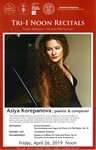 Asiya Korepanova, Piano by John Gerlach