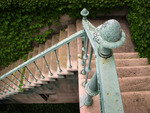 Welch Hall, garden staircase
